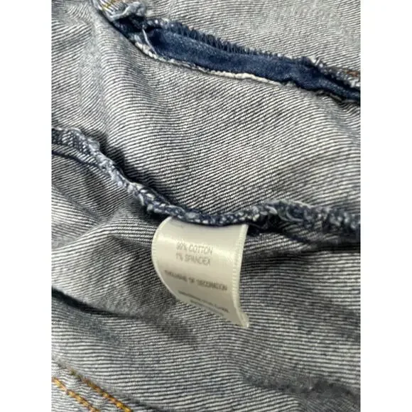 Garnet Hill Kids Jean Jacket with Embroidered Flowers Size Large - Picture 14 of 16